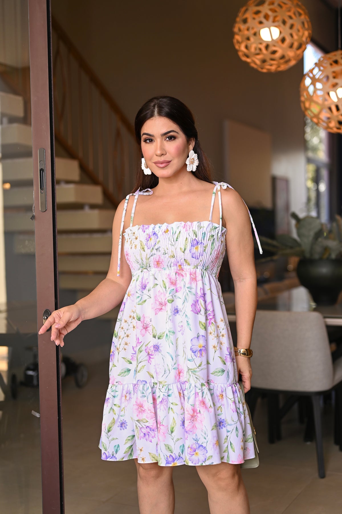 Vestido curto lastex - B581