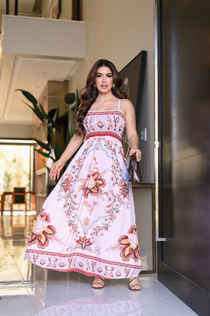 Vestido longo lastex - B507